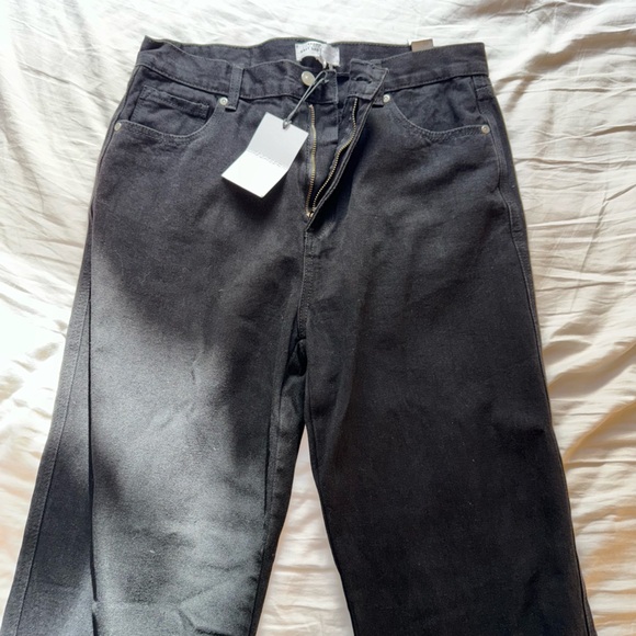 NWT Grey Lab Black Side Slit Detail Jeans 28 - Picture 7 of 9